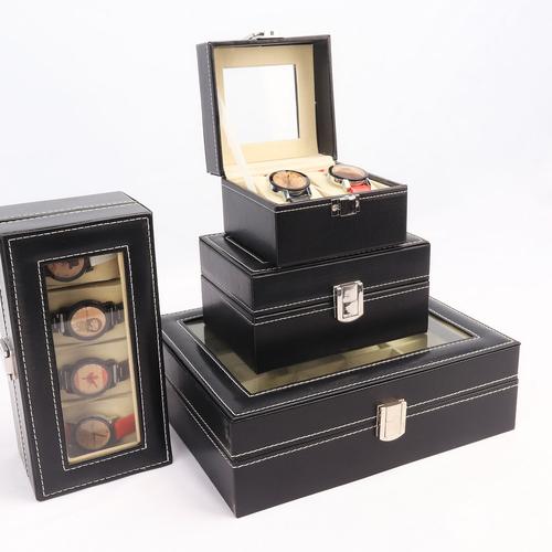 手表盒子韩国高档pu皮革珠宝箱饰品展示礼品盒摆摊眼镜首饰收纳盒